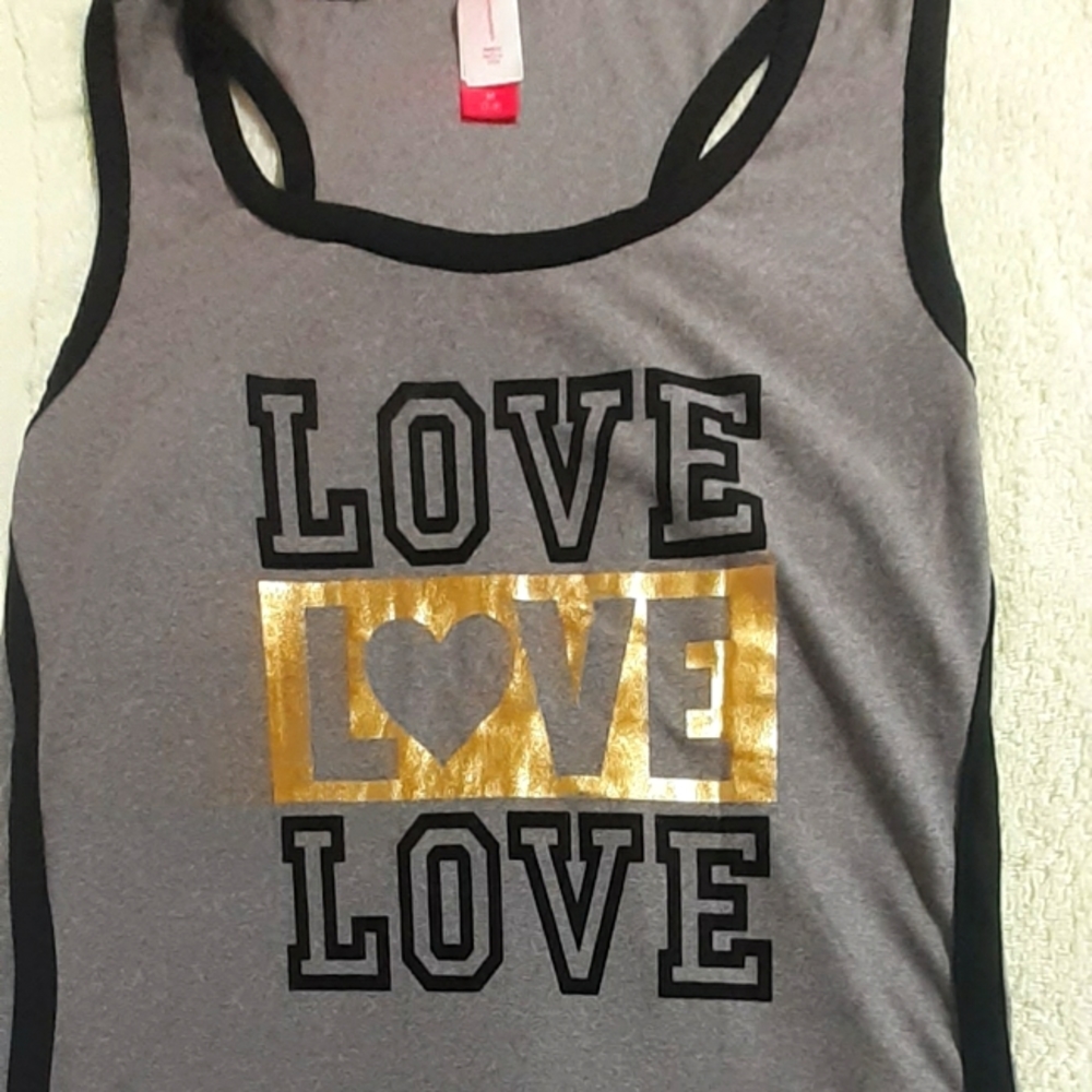 ❤ 3/$25 Love razor tanktop
